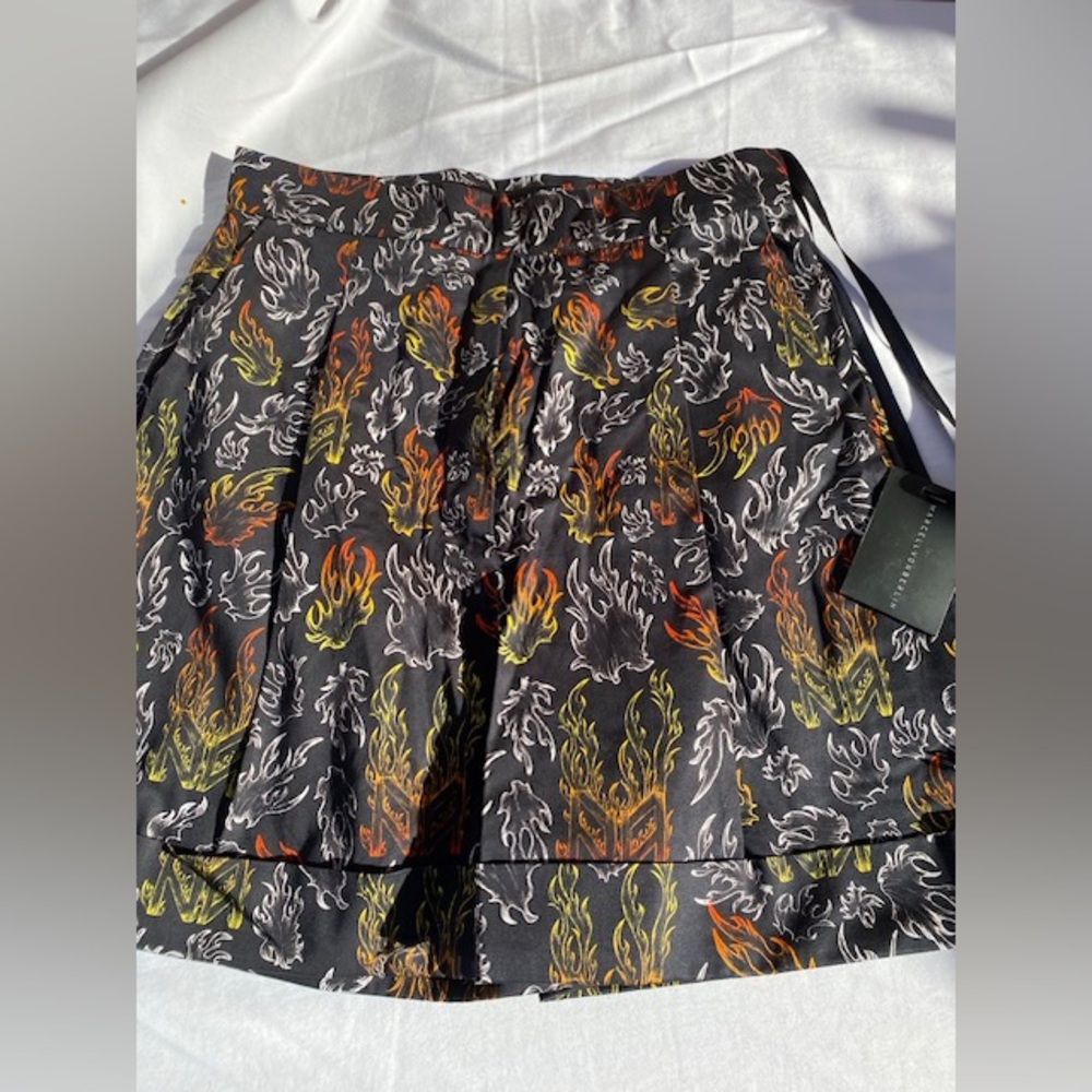 Stylish Black and Orange Women's Shorts - Marcell Von Berlin
